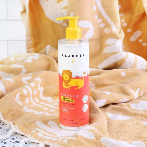 alaffia babies and kids rinse out conditioner coconut strawberry 12 oz, NEW