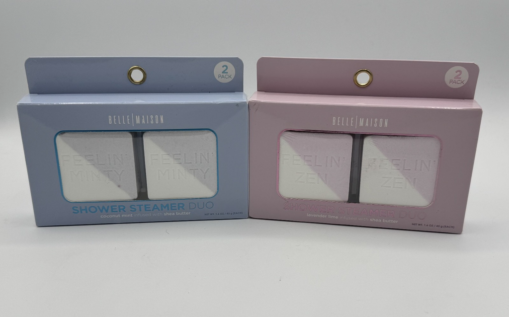 2 pk.-Belle Maison Shower Steamer Set Lavender & Coconut Duo Set, 4pc NIB
