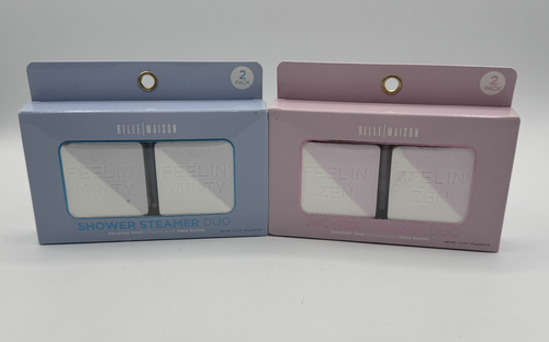 2 pk.-Belle Maison Shower Steamer Set Lavender & Coconut Duo Set, 4pc NIB