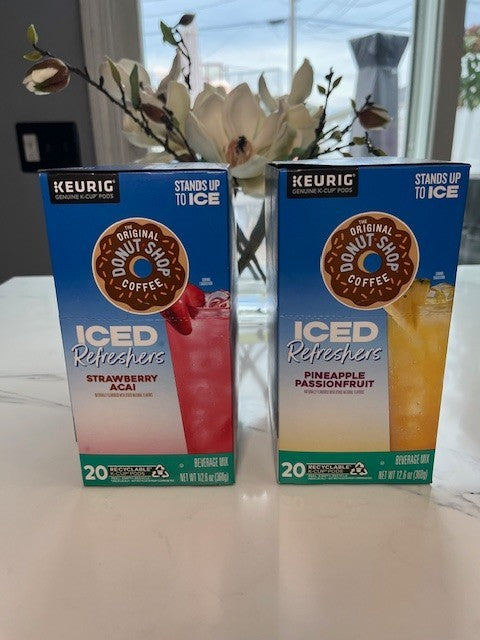 The Original Donut Shop Iced Refreshers Strawberry Açaí-Pineapple Fruit 40Ct NIB