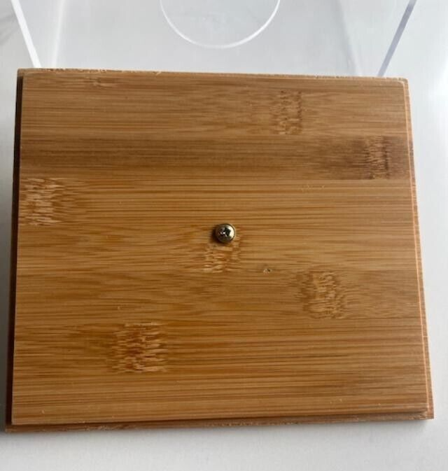 Disposable Face Towel Storage Box with Bamboo Lid XL Acrylic Container- READ