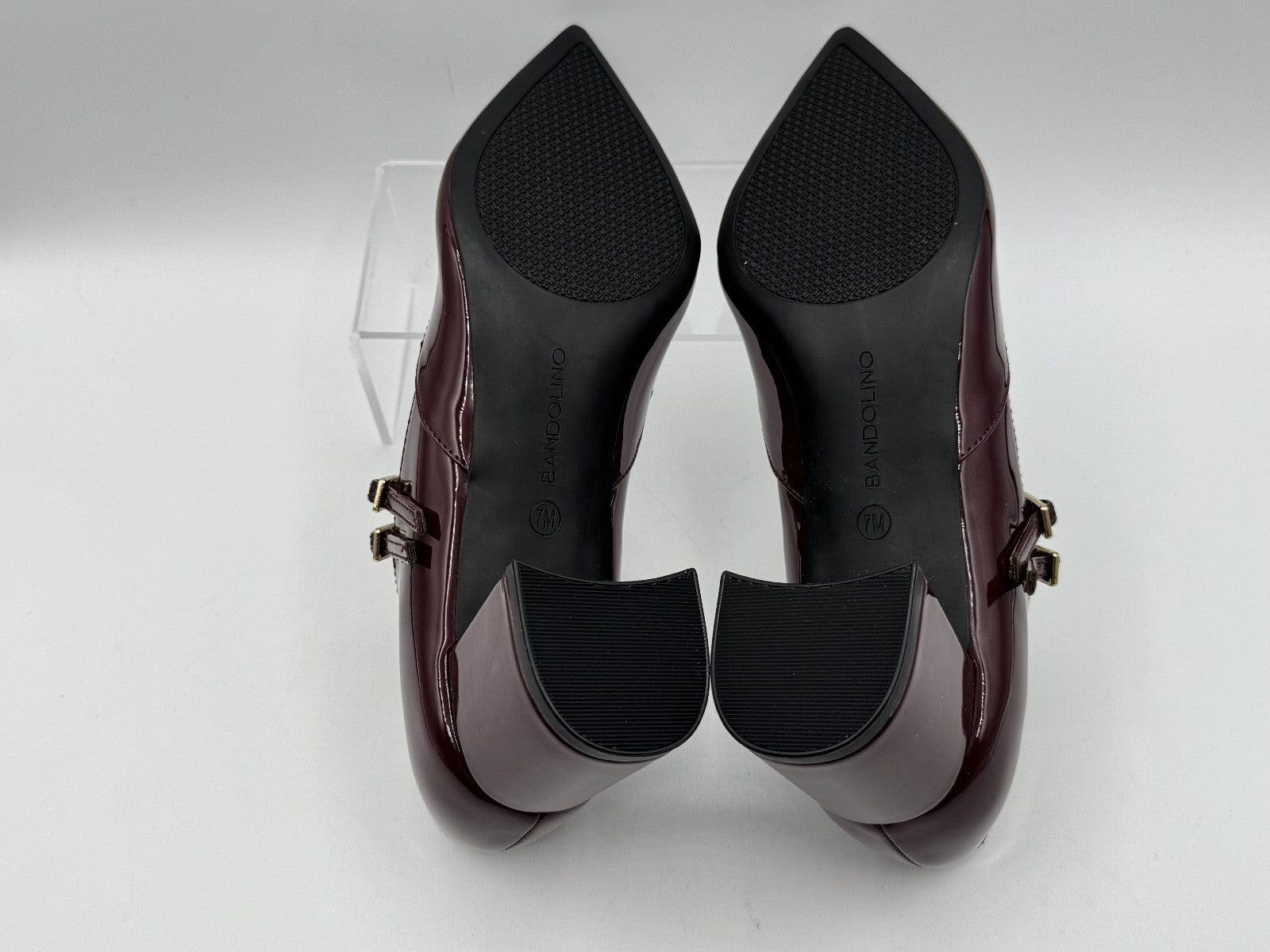Bandolino Mary J Smith Dark Red, Size 7M Women's Pumps w/Block Heel NIB-006