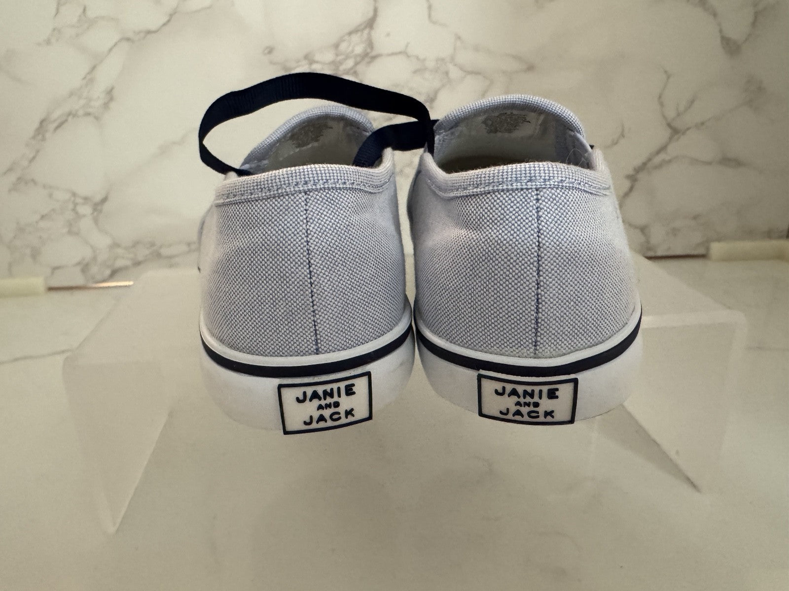 Janie and Jack Toddler Size 9 Denim Blue Slip On, Unisex Pre-owned Excellent