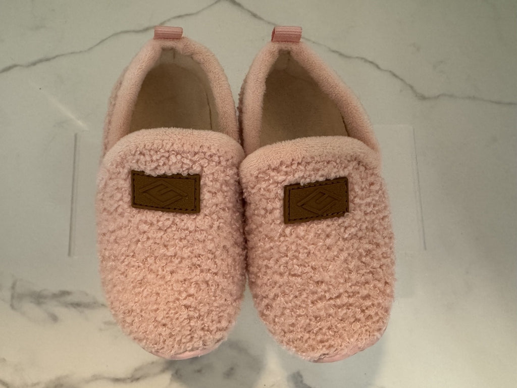 Lefflow Girls Baby Pink Toddler Faux Fur House Slipper, Pre-owned, Excellent