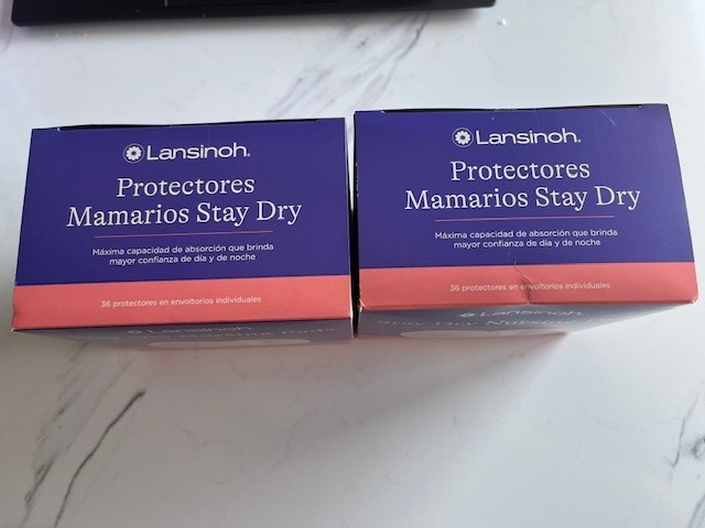 2x Lansinoh Stay Dry Disposable Nursing Pads for Breastfeeding 36 pads ea SEALED