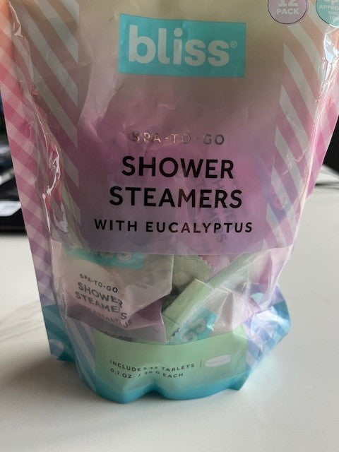 Energizing Shower Spa Eucalyptus Shower Steamers by Bliss 12ct tablets,Relax NIB