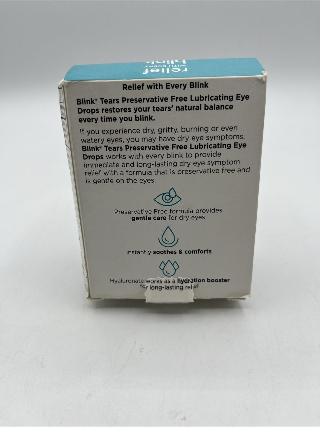 Bausch + Lomb Blink Tears Dry Eye Lubricating Eye Drop Mild-Moderate 25 Vial NIB