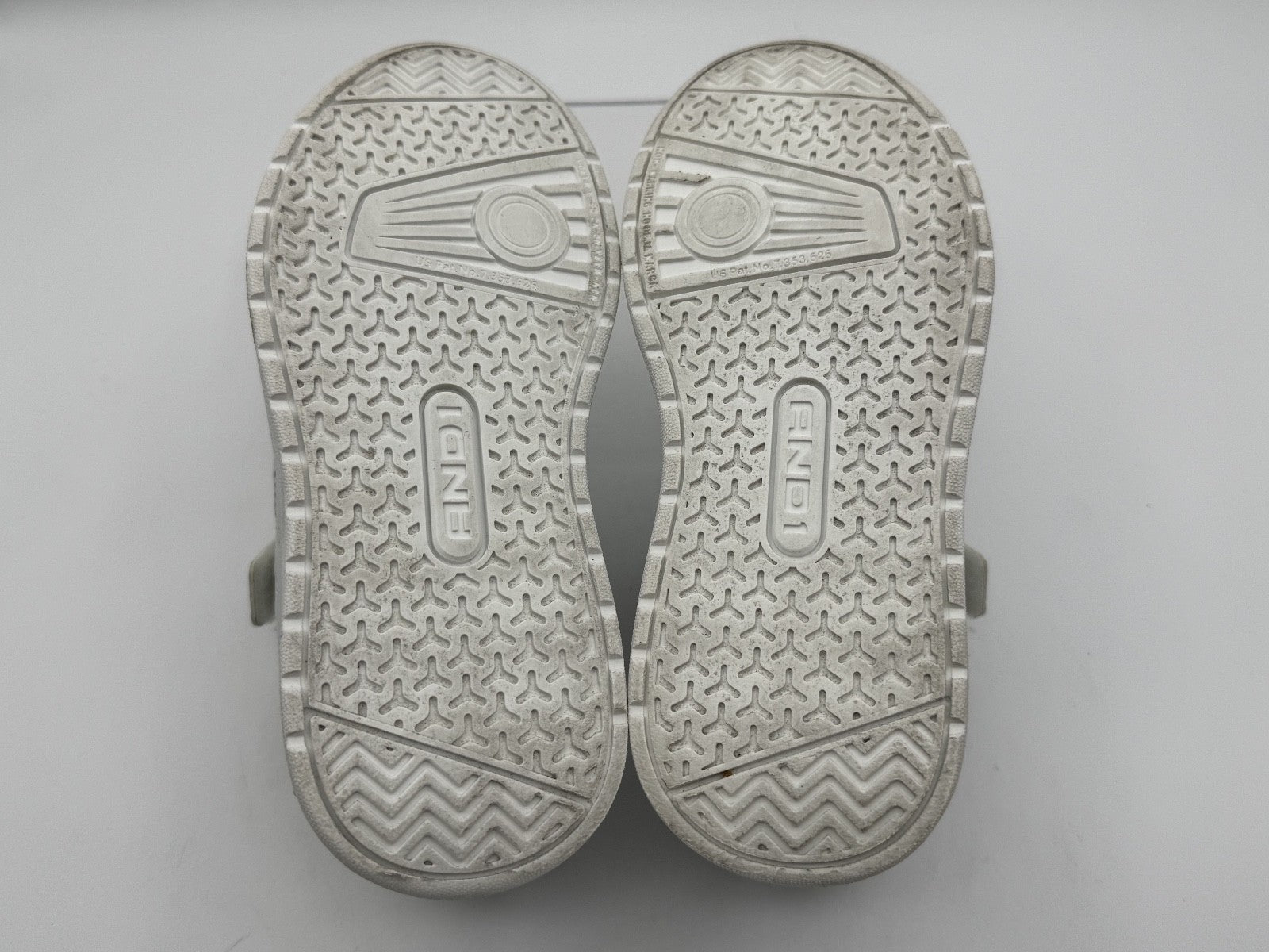 AND1 White Platform Court Big Girls Sneakers Shoes Size 13 Kids, White, Pre-own