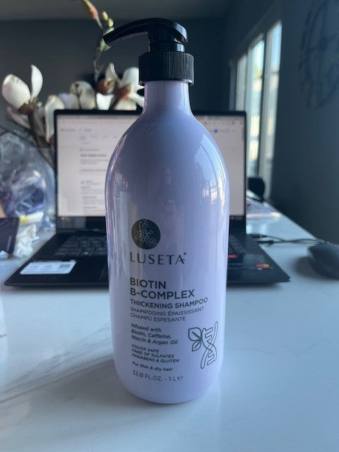 Luseta Biotin B Complex Thickening Shampoo 33.8 Oz Biotin Caffeine Niacin & Arga