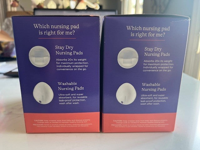 2x Lansinoh Stay Dry Disposable Nursing Pads for Breastfeeding 36 pads ea SEALED