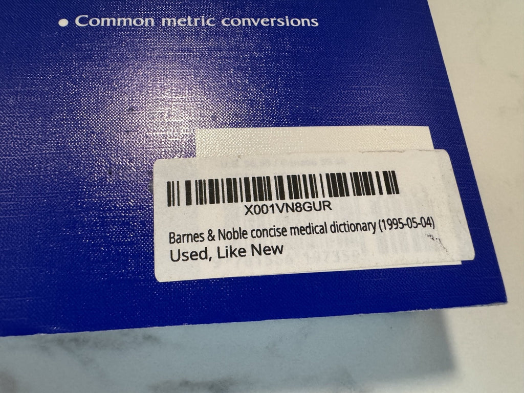 Barnes Noble Concise Medical Dictionary - Paperback, Great Condition, Like New