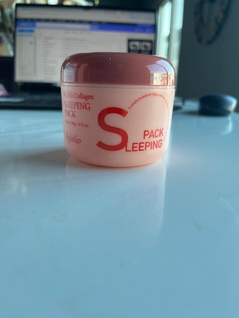 Esfolio Peptide Collagen Sleeping Pack Facial Cream Fine Lines 3.35oz Exp 10/26