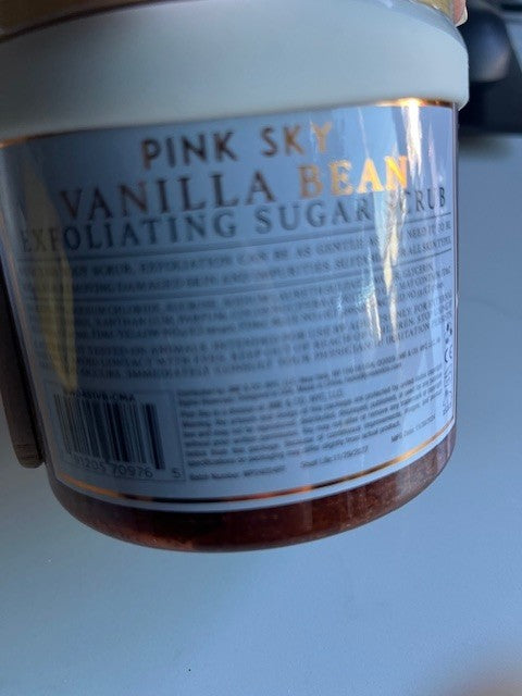 Pink Sky Brown Sugar Soothe Vanilla Be Exfoliating Scrub w/Essential Oils SEALED