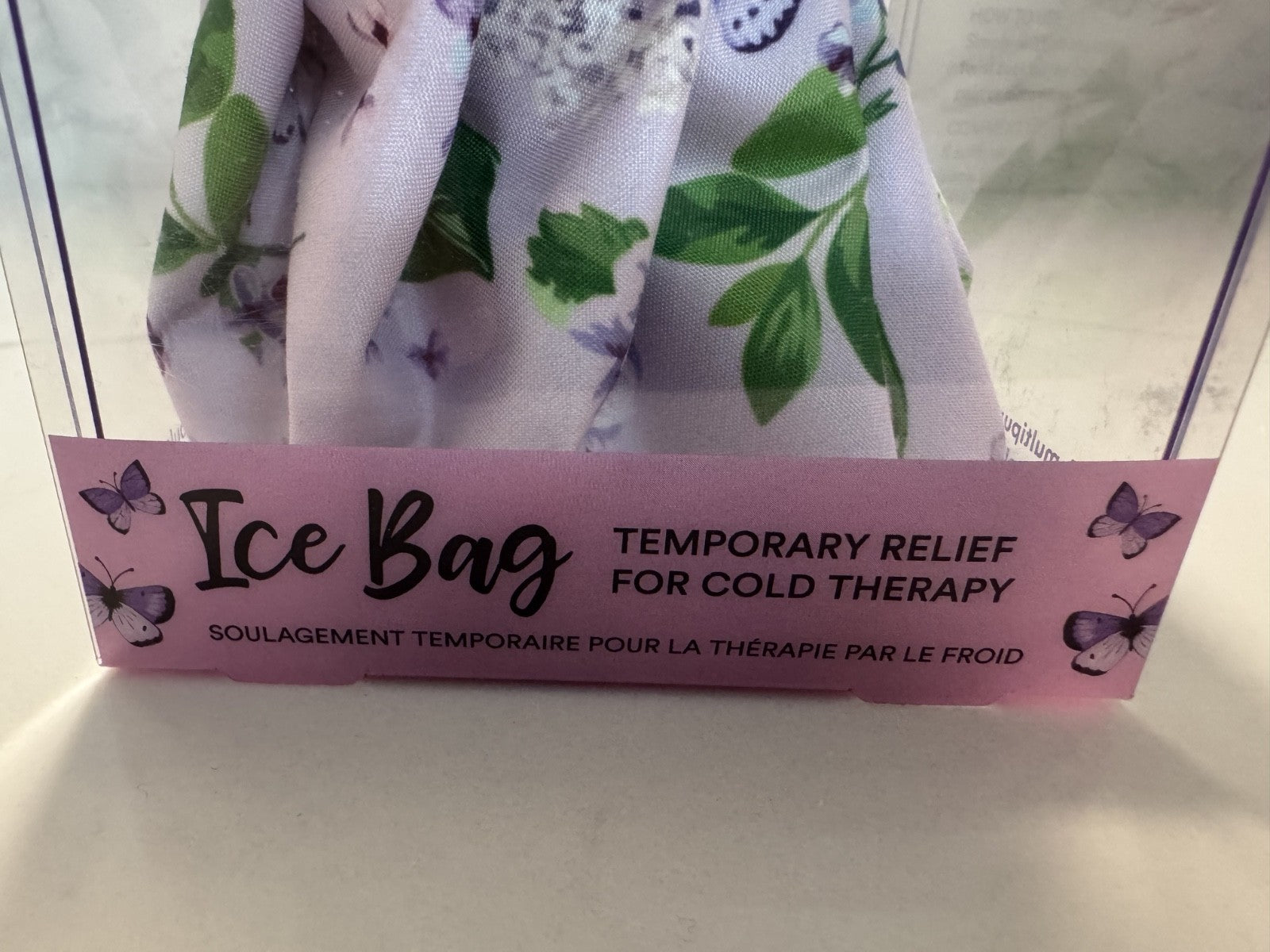 Lindo Small Ice Bag Temporary Relief for Cold Therapy, Purple, Body Aches NIB