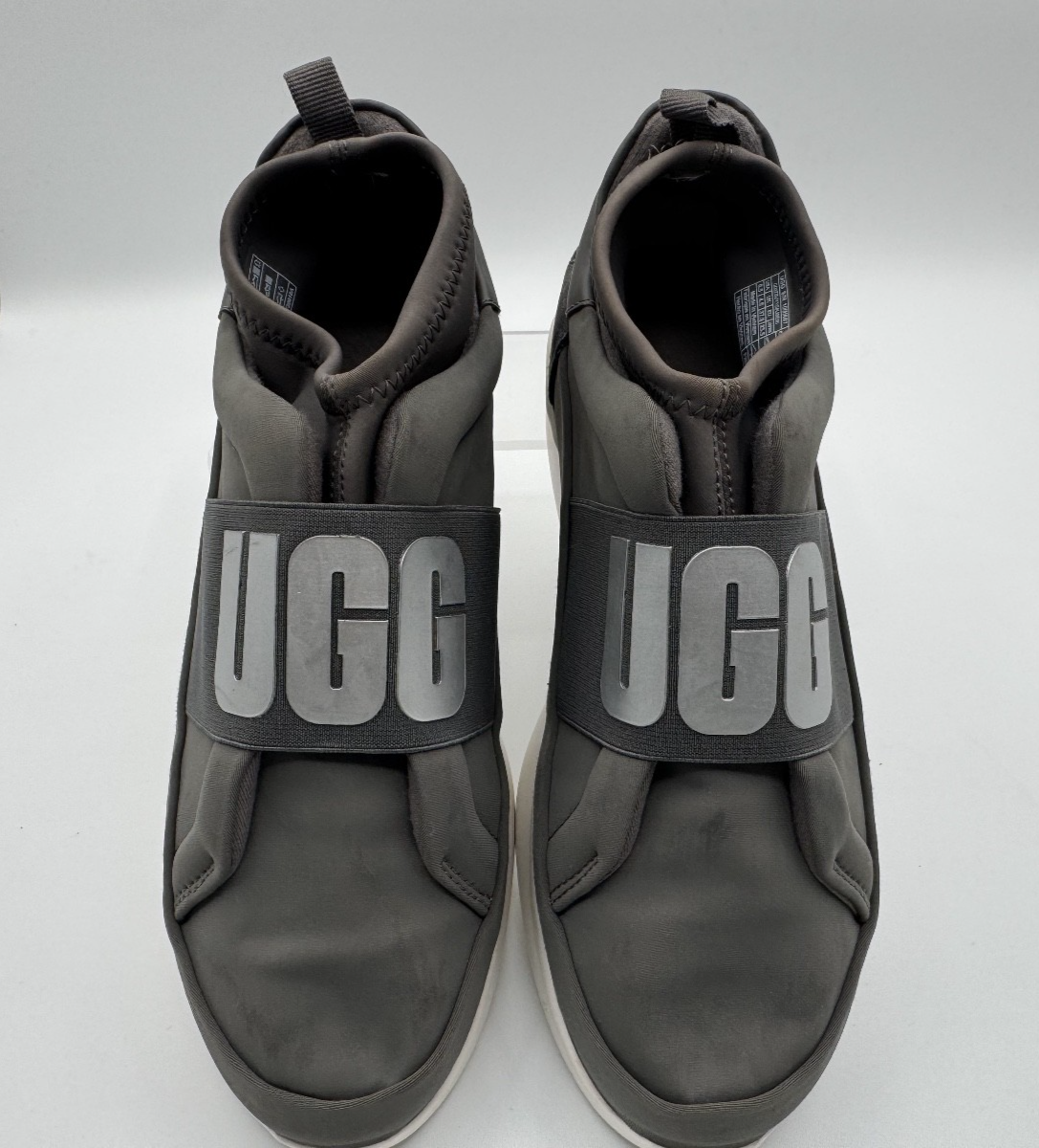 UGG Women's Neutra Slip on Sneaker Size 6.5 Charcoal Gray, Pre-owned, Excellent