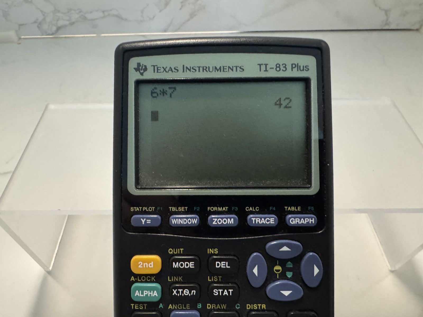 Texas Instruments TI-83 Plus Graphing Calculator with Cover Case, Tested Working