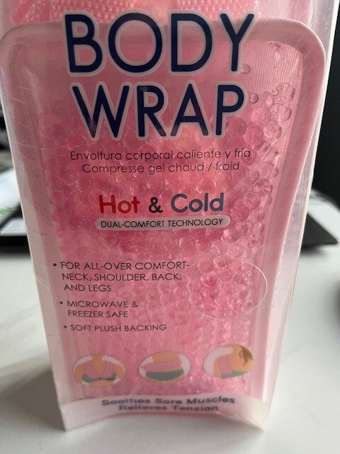 NEW Spa Solutions Hot & Cold Body Wrap -Pink- Back, Neck, Shoulder,Legs  SEALED