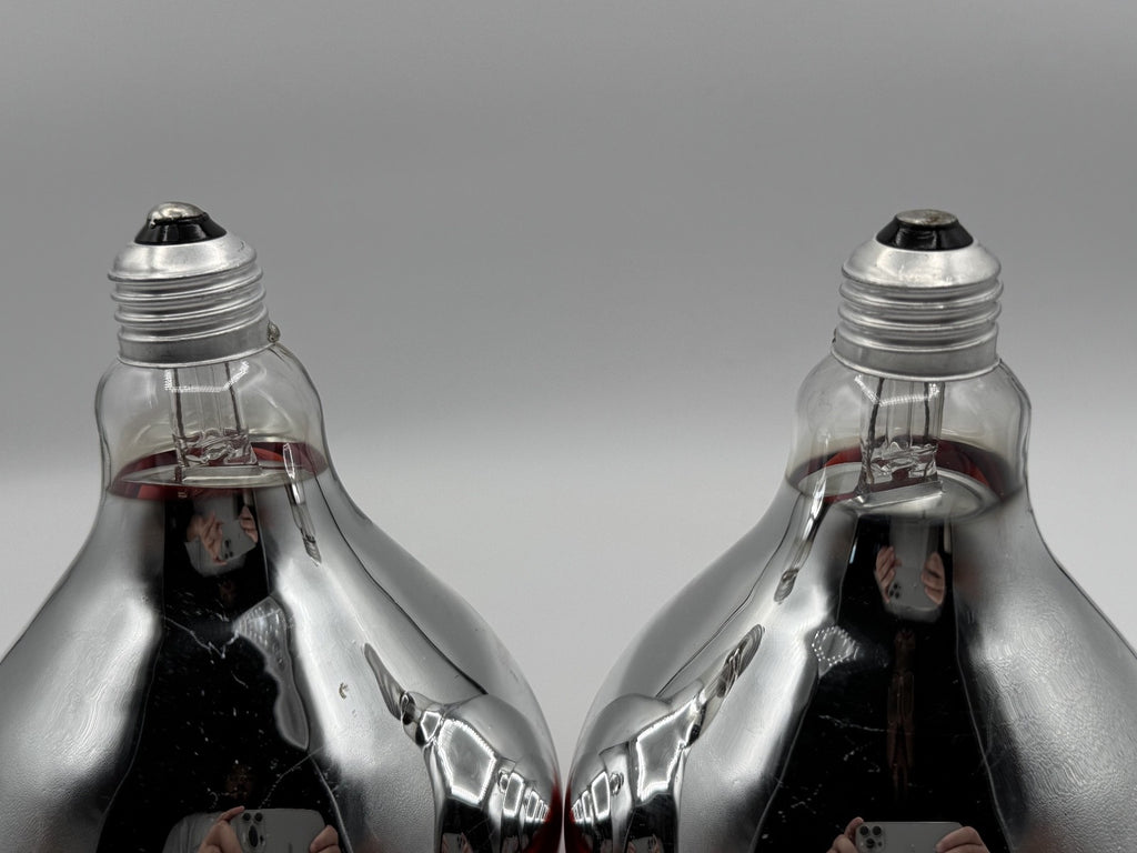 Awesome Lighting Heat Lamp Bulb BR40/R125 250 Watt 2 Pack Red Glass, NIB