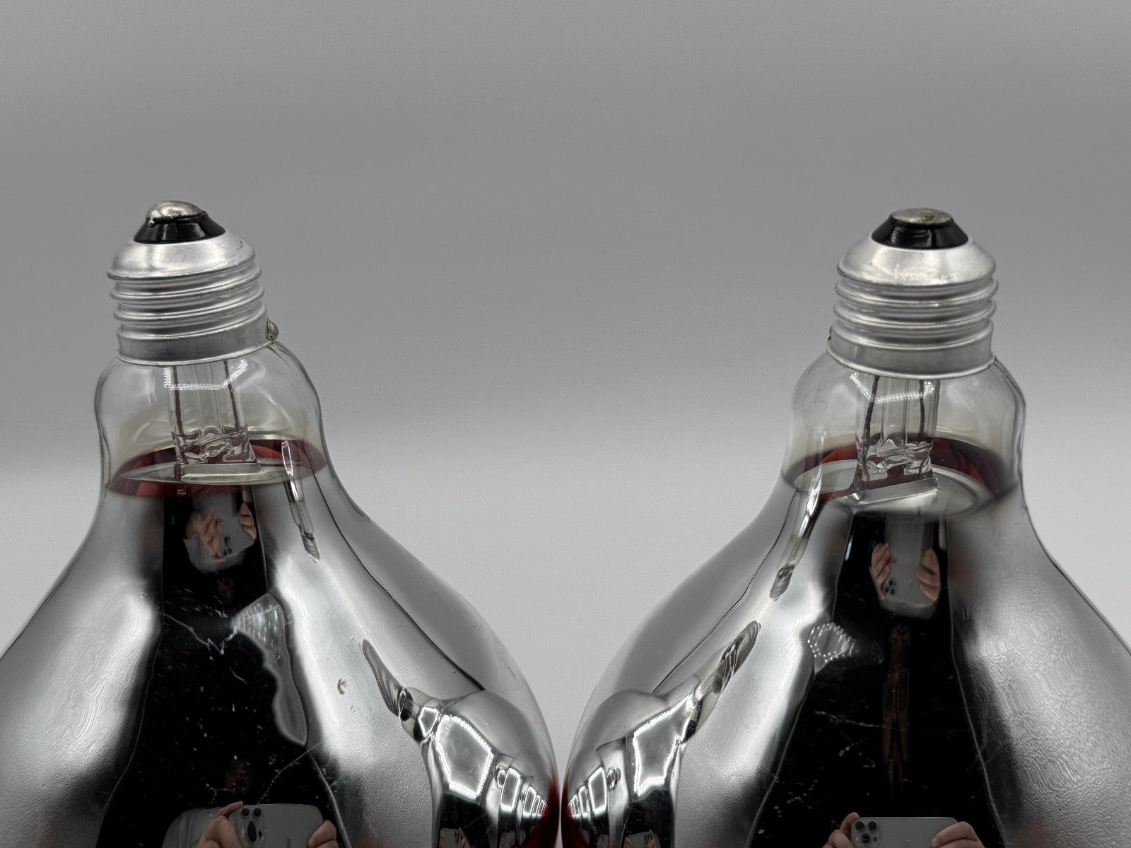 Awesome Lighting Heat Lamp Bulb BR40/R125 250 Watt 2 Pack Red Glass, NIB