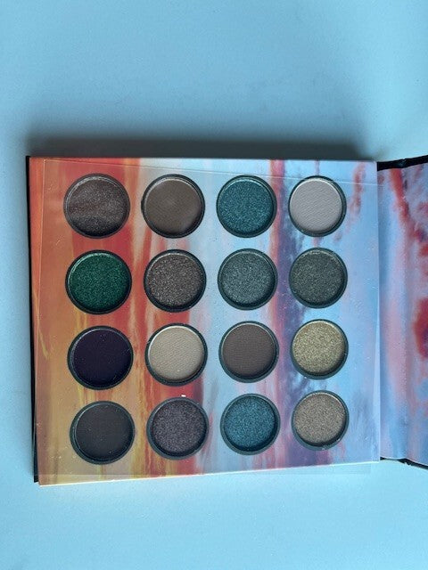BH Cosmetics Golden Twilight 16 Color Eyeshadow Palette Makeup w/Brush, Read