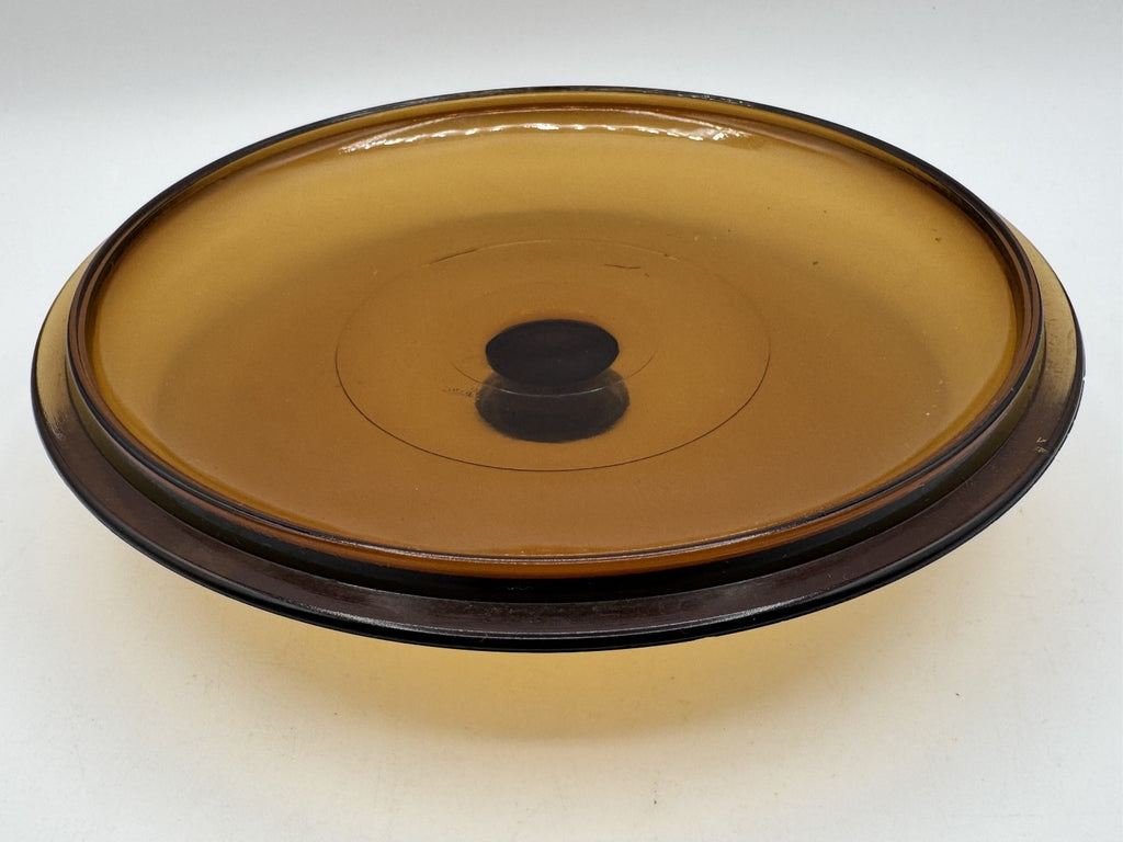 Anchor Hocking Harvest Amber Glass Brown Round Casserole w/Lid, 1.5 QT. Pre-own