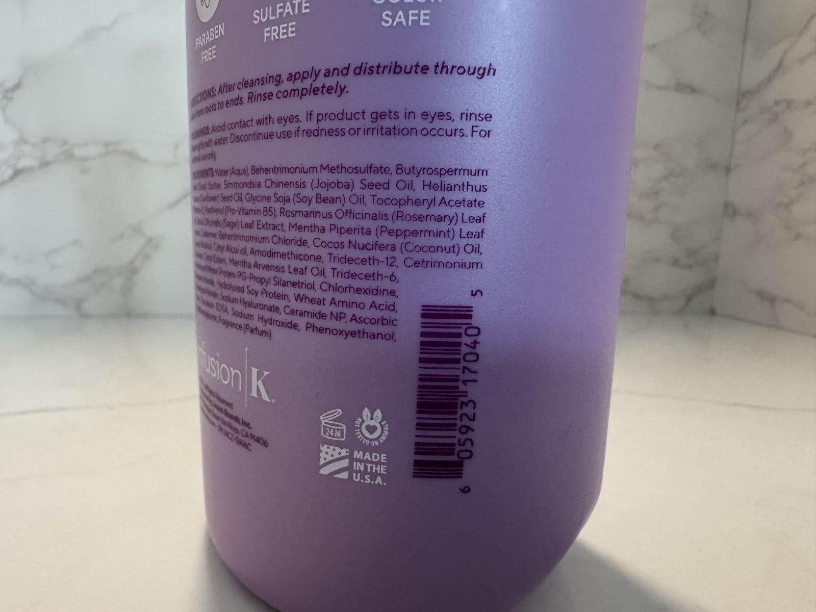 Infusion k Hydrating Keratin Hair Conditioner Complex 27oz, Ultra-Moisturizing