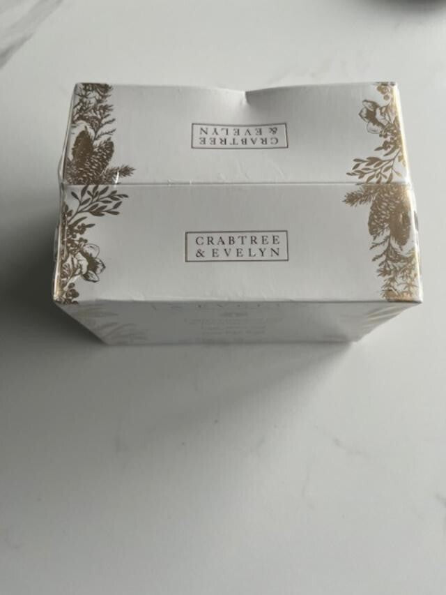 CRABTREE & EVELYN CARMELIZED FIG & BROWN SUGAR Triple Milled Soap 2x7 oz. 