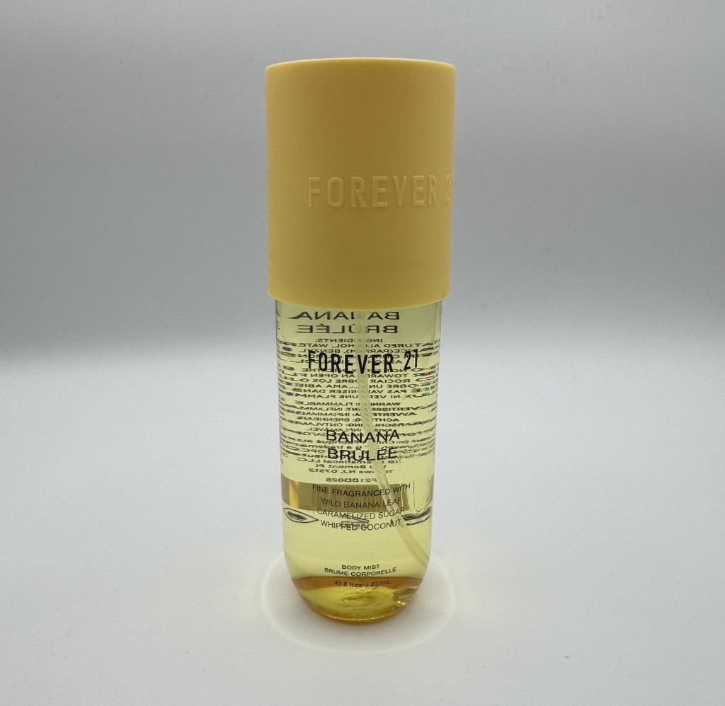 Forever 21 Banana Brûlée (Brulee) Body Mist Spray, 8 oz, New, Discontinued, Rare