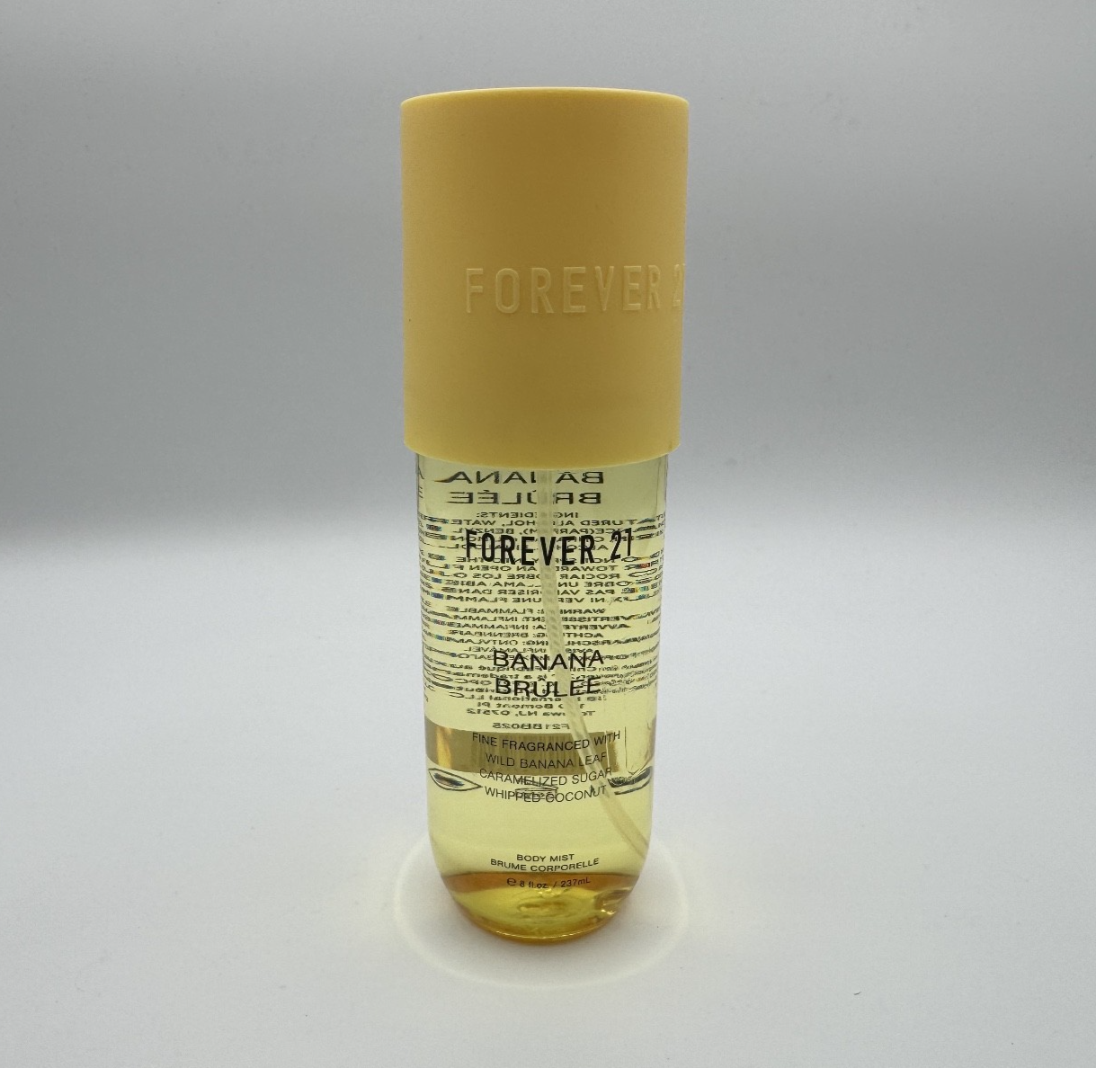 Forever 21 Banana Brûlée (Brulee) Body Mist Spray, 8 oz, New, Discontinued, Rare