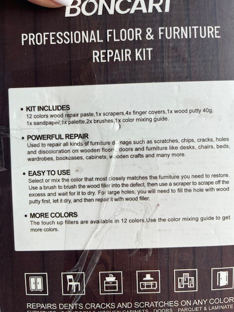 BONCART Wood Restore Pro Professional Floor & Furniture Repair Kit -13 piece set