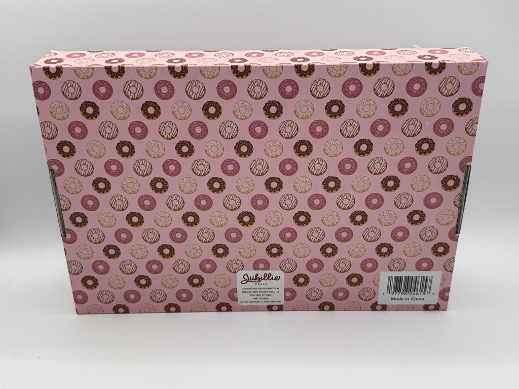 Jubillie Press Set of 2 Pink Donut Shape Drink Sippers, Pink & Purple, NIB