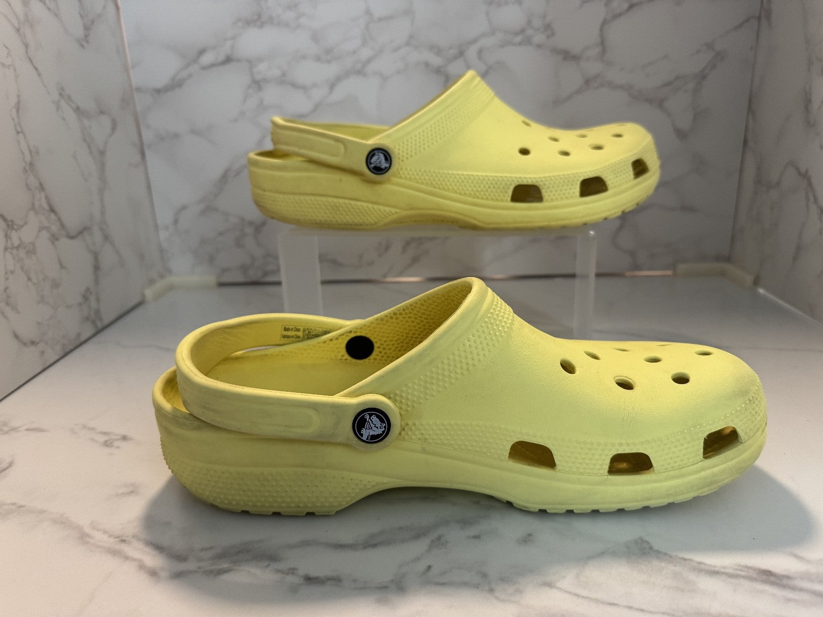 Crocs Classic Shoes Yellow Slip On Clogs Sandals Waterproof Sz Men’s 10 Women 12