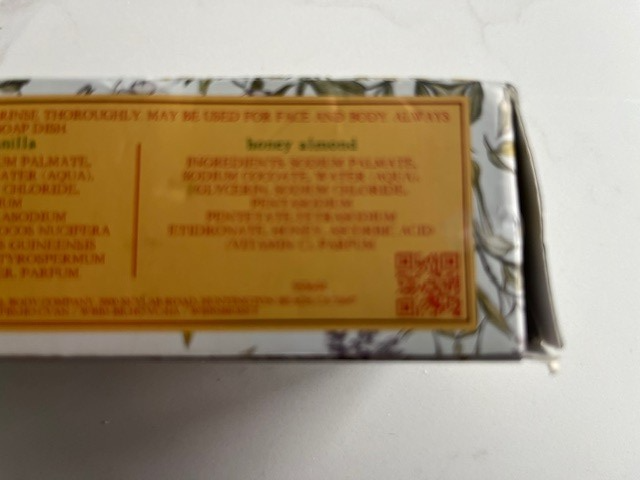 Well Body Co. Orange Blossom, Coconut Vanilla,Honey Almond Bar Soap Trio 5oz ea.