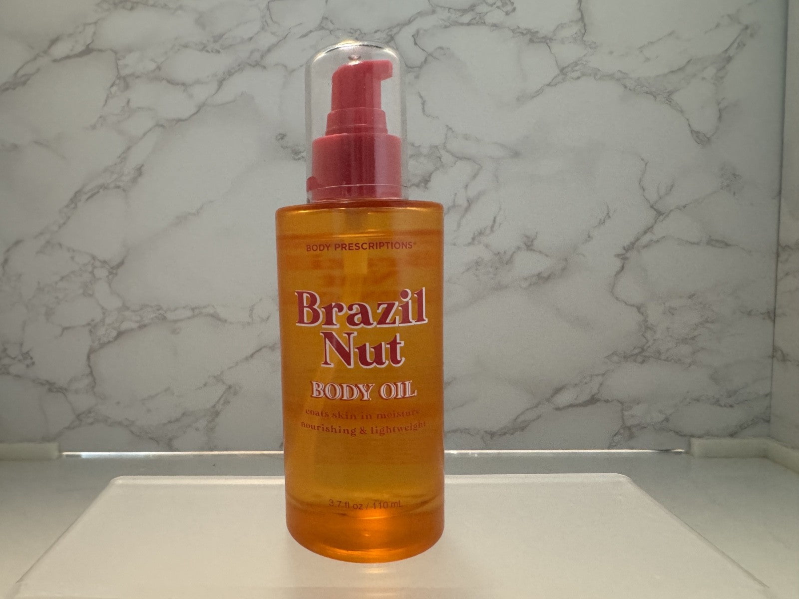Brazil Nut Body Oil Lightweight Moisture for Soft & Nourished Skin 3.7oz New