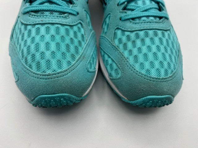 Asics Lyteracer Black & Teal Running Shoe, Size 9, pre-owned excellent condition