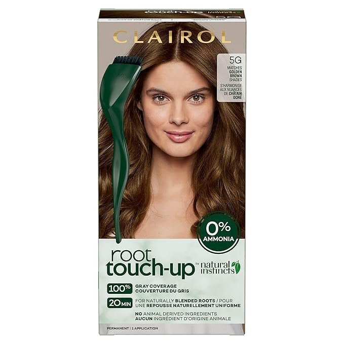 Clairol-Root Touch Up-Natural Instincts-Ammonia Free #5G-GOLDEN Brown Shades-NIB
