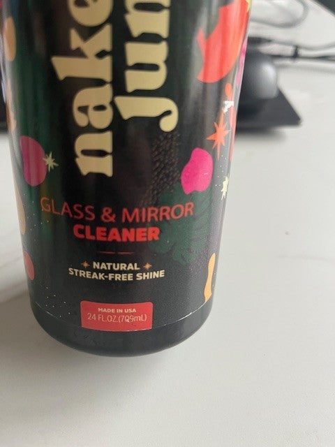 Naked Jungle Plant Based Glass And Mirror Cleaner Natural No Parabens 24 oz. New