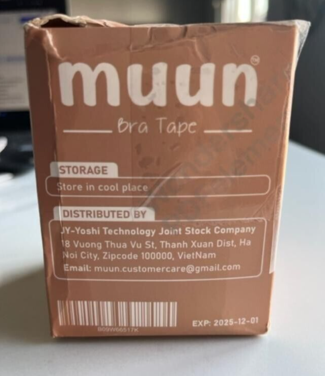 MUUN Breast Lift Tape + Covers 3 inch X 16.5 feet 50% Wider, NIB