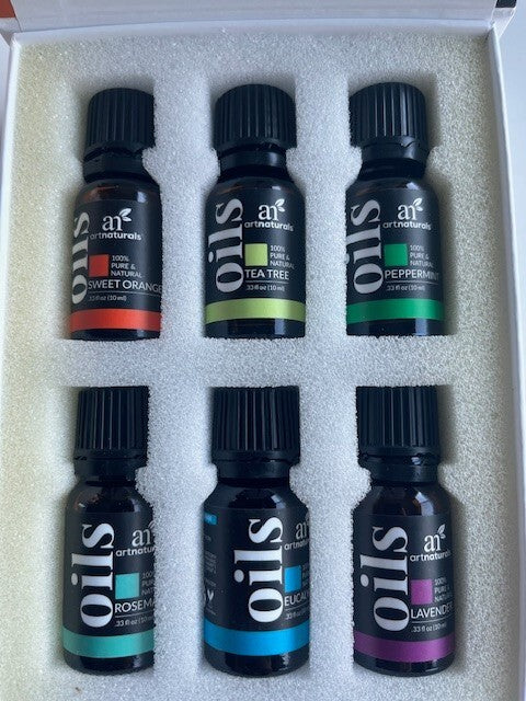 ArtNaturals Aromatherapy Top-6 Essential Oil Set, 100% Pure 6 x 10ml Bottles NIB