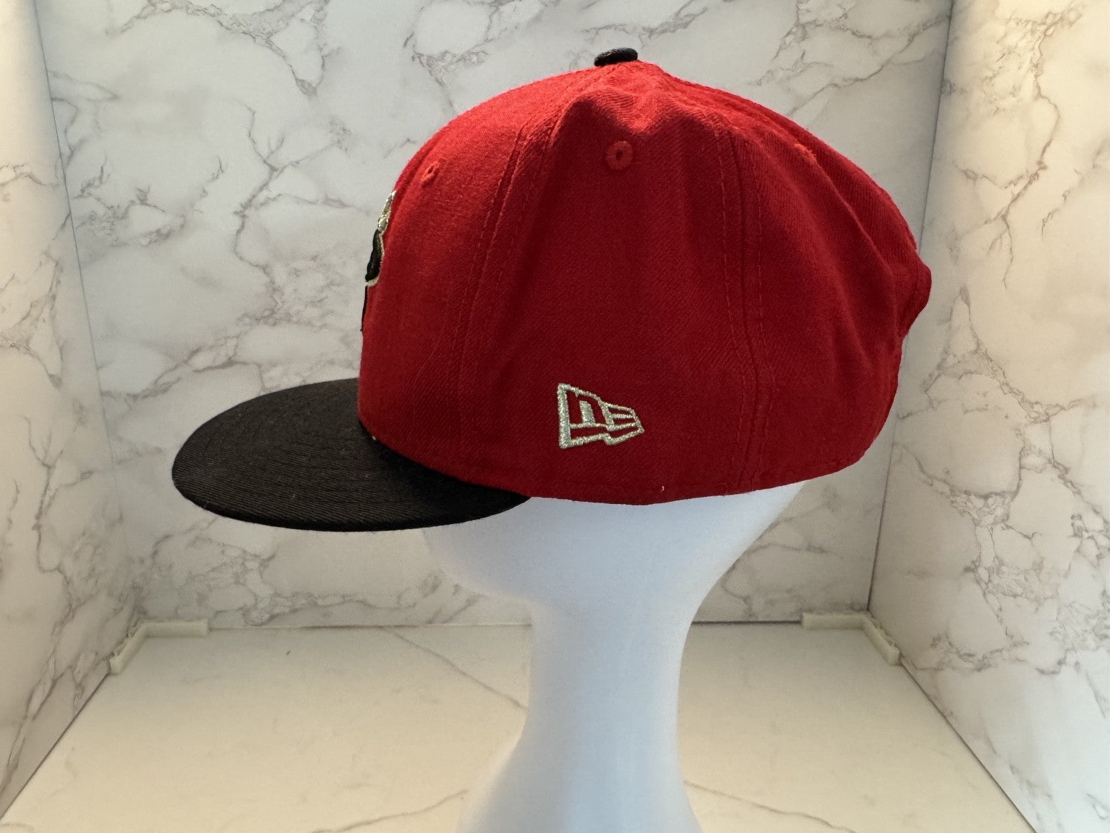 Miami Heat NBA Mitchell & Ness Hardwood Classics Snapback Hat, Gold, Black, Red