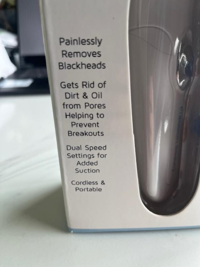 PRECISION BEAUTY Deep Cleansing Pore BLACKHEAD Suctioning System 3HEAD w/Battery