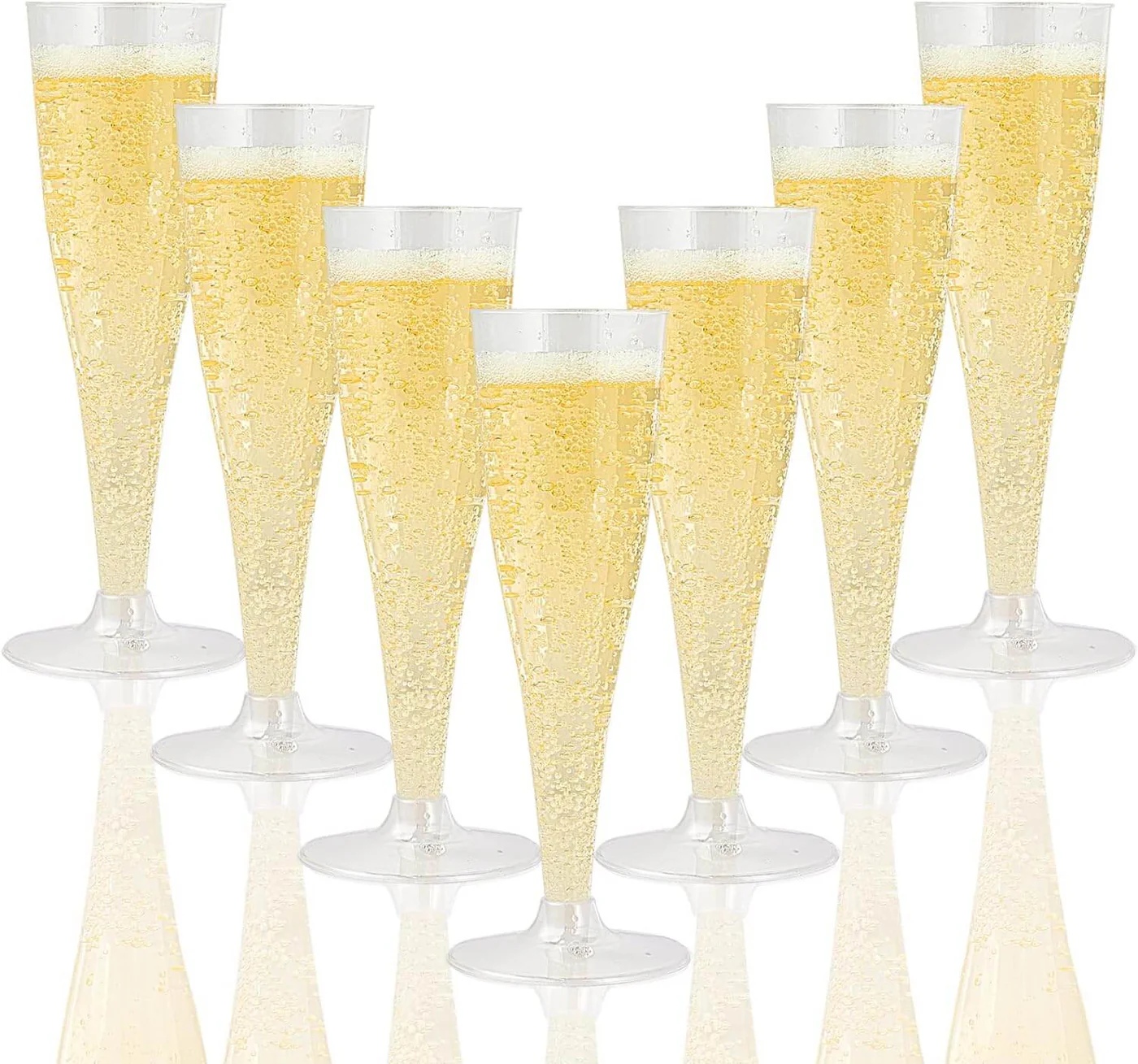 Jolly Chef 4.5oz Champagne Flutes 50-Count 2-Piece, Celebrations, New Year, New