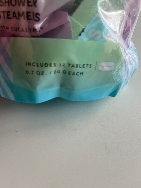 Energizing Shower Spa Eucalyptus Shower Steamers by Bliss 12ct tablets,Relax NIB