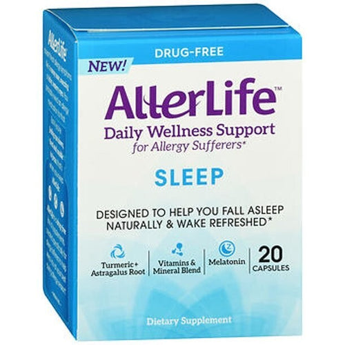 Allerlife Daily Wellness Sleep Support For Allergy Sufferers 20 Capsules New