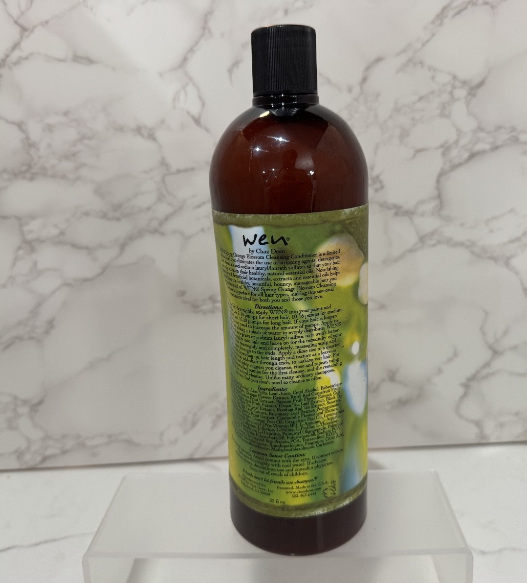 Wen Spring Orange Blossom Cleansing Conditioner 32 fl oz / 946ml w/ Pump, NEW