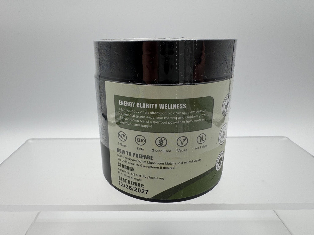 2 pk Grelim Mushroom Matcha Infused W/7 Superfood Mushrooms MCT Oil Coconut Milk