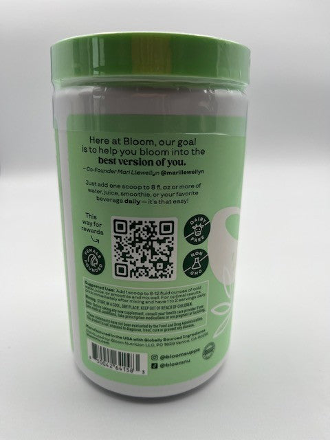 Bloom Greens and Superfoods Vitamin Powder Coconut Flavor 4.97oz, 25 Ser.,2/2026
