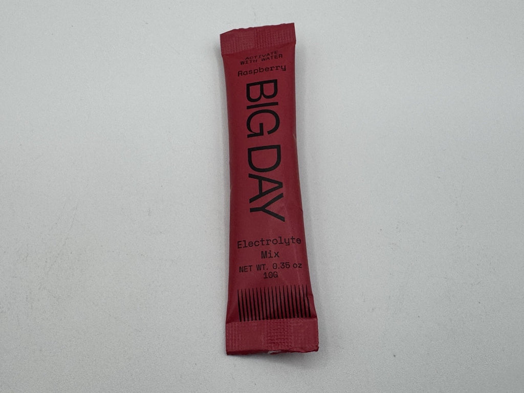 Big Day Instant Hydration Electrolytes Powder Packs Raspberry Drink Mix 24 pk.