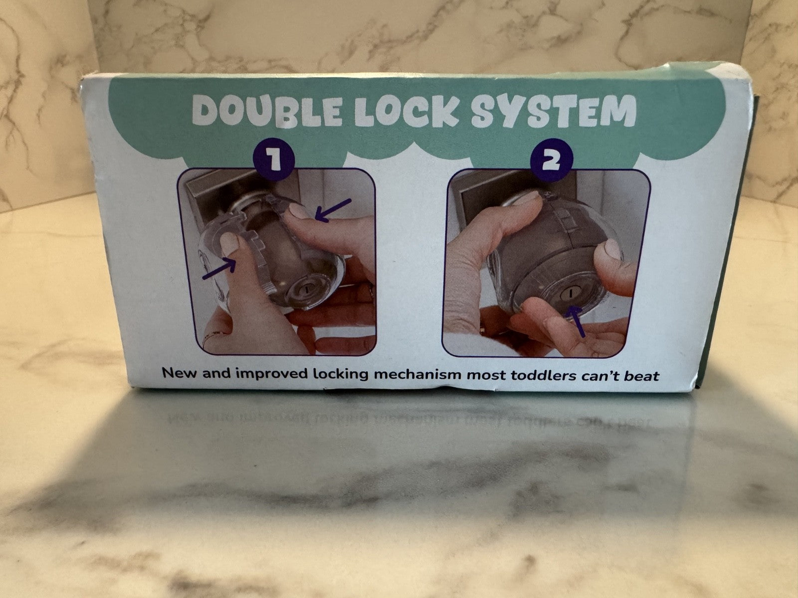 Wappa Baby Parent Children Grip Door Knob Covers, Clear, One Size 4Ct. NIB NEW