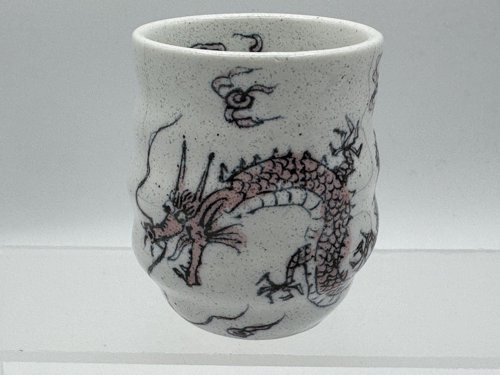 Authentic Japanese Yunomi Tea Cups Red & Blue Set, Collectable Asian Set, New